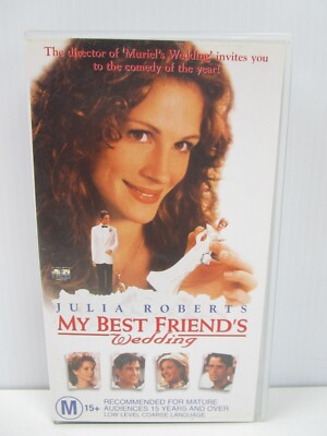 MY BEST FRIEND'S Wedding, Julia Roberts, VHS Tape, Vintage Video, Movie