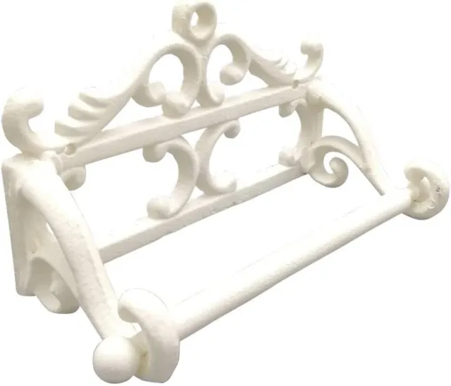 Comfy Hour Antique and Vintage Collection Cast Iron Classic Toilet Paper Holder 3