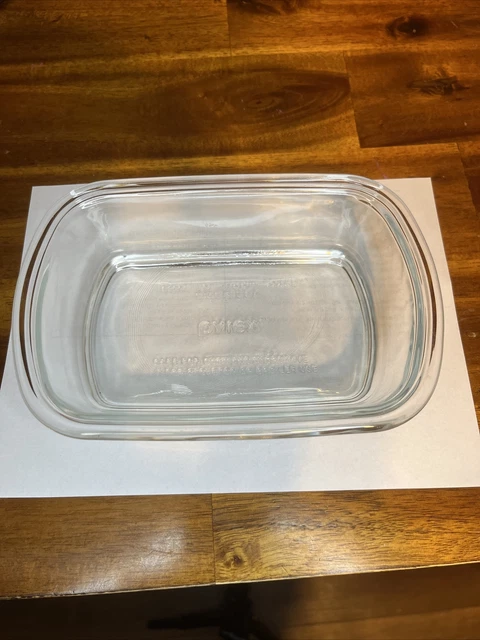 PYREX SMALL RECTANGULAR Baking Dish 8210 Clear Glass 1 7/8 Cup 440 ML ...