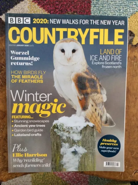 BBC Countryfile magazine.Issue 159.January 2020.Scotland.Yew Trees.Garden Birds.