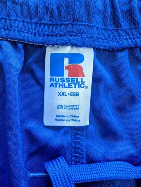 RUSSELL ATHLETIC MESH Performance Shorts in Royal Blue Size 2XL $15.00 ...