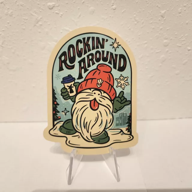 *NEW* DUTCH BROS November Rockin' Around Blue Sticker 5.50 PicClick