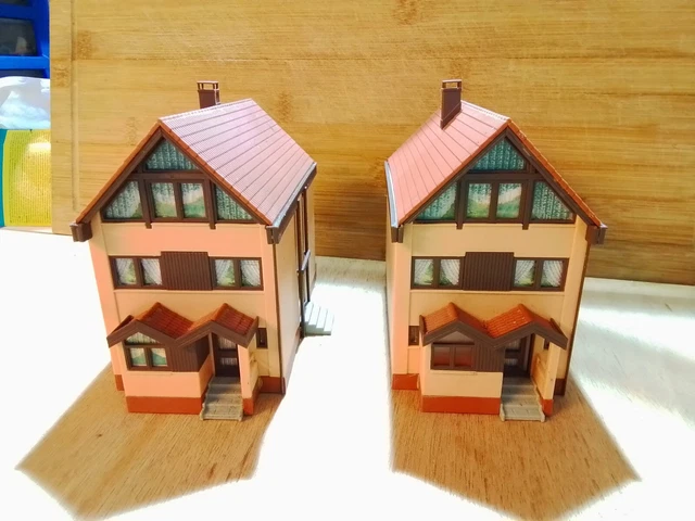 Maquette Vollmer HO V 554 Immeuble Administratif / Bureau, époque 3, Pré-assemblée, Vintage