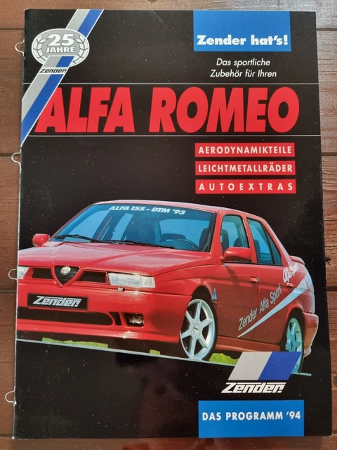 ZENDER ALFA ROMEO Gesamtprogramm für Händler 1995 - Tuning Fahrzeugveredlung D&W
