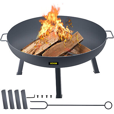 Cenicero de fuego VEVOR cesta de fuego de jardín de 85 cm de acero al carbono