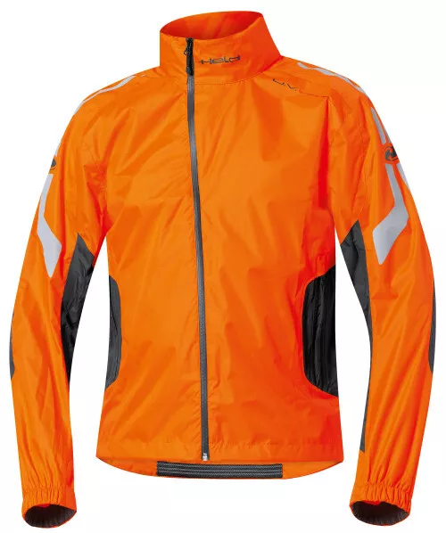 HELD Wet Tour Regenjacke, Schwarz-Orange, XXXL, "Testsieger"