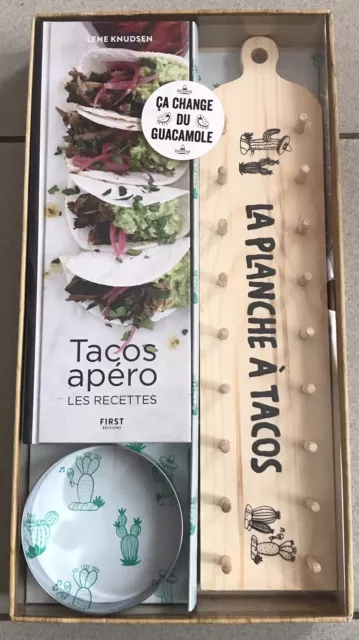 La Planche À Tacos Coffret Livre Recettes Apéro Lene Knudsen NEUF idée cadeau