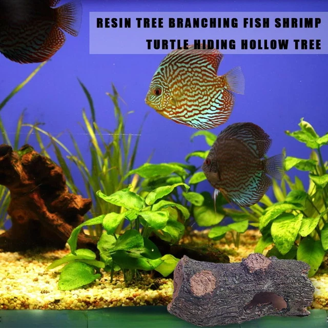 AQUARIUM FISCHHÖHLE VERZIERUNG Ausblenden Hohlbaum Schnell Fischtank