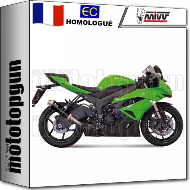 Mivv Pot D Echappement Hom Gp Noir Kawasaki Zx-6 Zx6 R 636 2013 13 2014 14