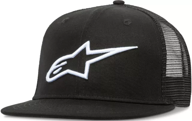 Alpinestars Corp Trucker Snapback Hat-Black -  Mens Lid Cap