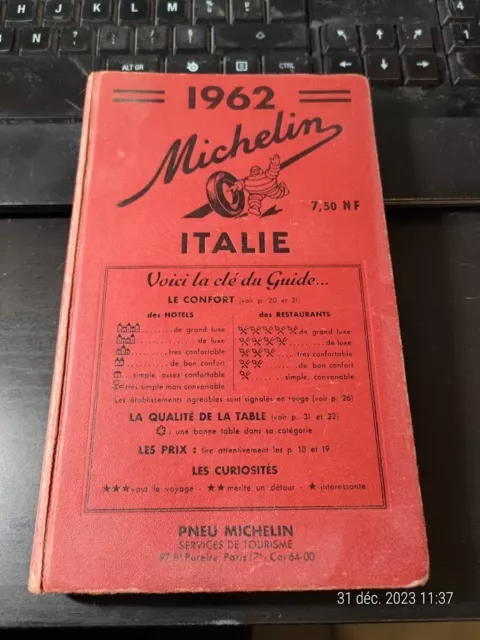 guide Michelin Italie 1962