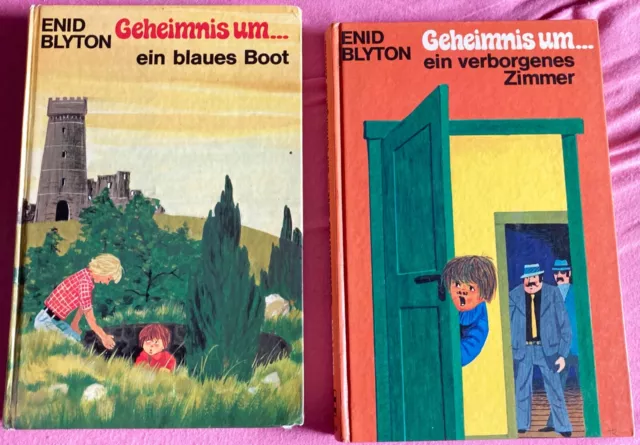 Enid Blyton - Geheimnis um... - 2 Bände ein blaues Boot + ein verborgenes Zimmer