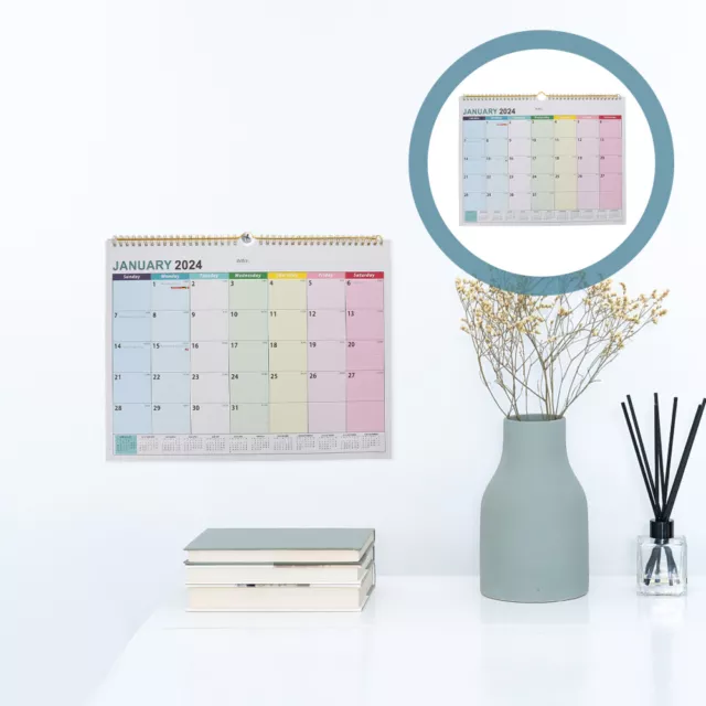 2024 WALL CALENDAR 20242025 Academic Calendars Hanging Desk 15.19