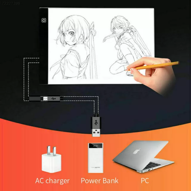 A4 LED Writing Painting Light Box Tracing Board Copy Pads Drawing Digital Tablet