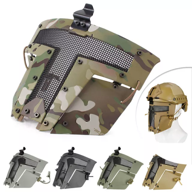 Tactical Airsoft SPT Mesh Sparta Mask Helmet for War Game shooting