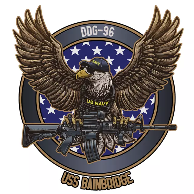 USS Bainbridge	DDG-96 US Navy Ensign OPSEC USA Made Military Decal