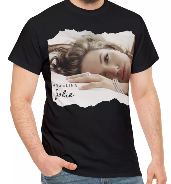 Angelina Jolie Fan Celebrity Movie T-Shirt Art Men's T Shirt Tee Cotton S M L XL