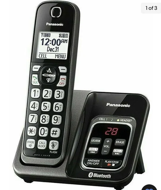 Panasonic KX-TGD560 Link2Cell Bluetooth Cordless Phone w 1 Handset Telephone NEW