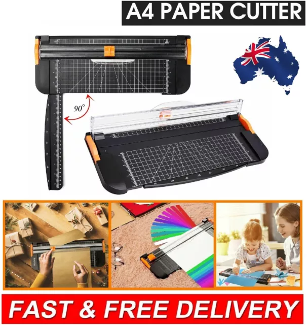Paper Photo Cutter Portable A3 A4 A5 Guillotine Knife Sheets Cut Trimmer Premium