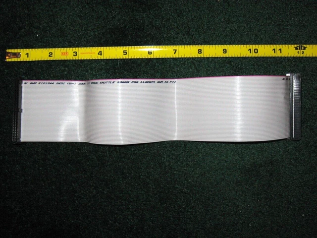 Qty 14 NEW 12" 50-Pin SCSI Ribbon Flat Cable F/F 2-Connector 1-Device Drive
