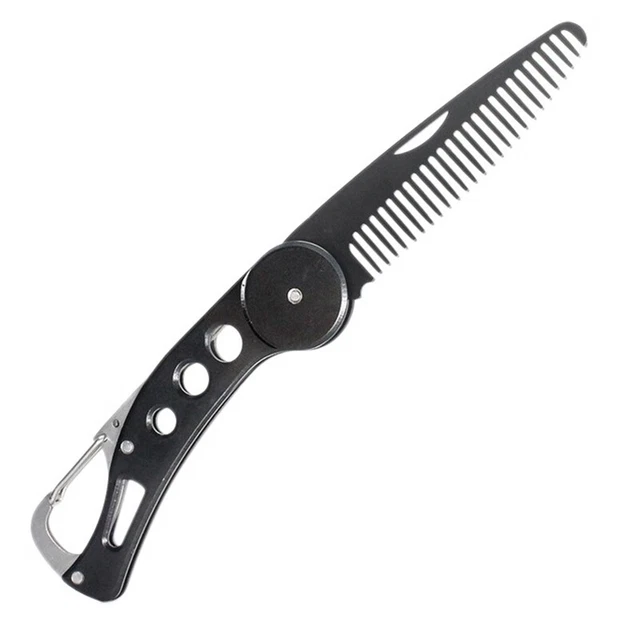 Pettine Pieghevole Tasche Pieghevoli Clip Capelli Baffi Barba Pettine Moda MäN8917