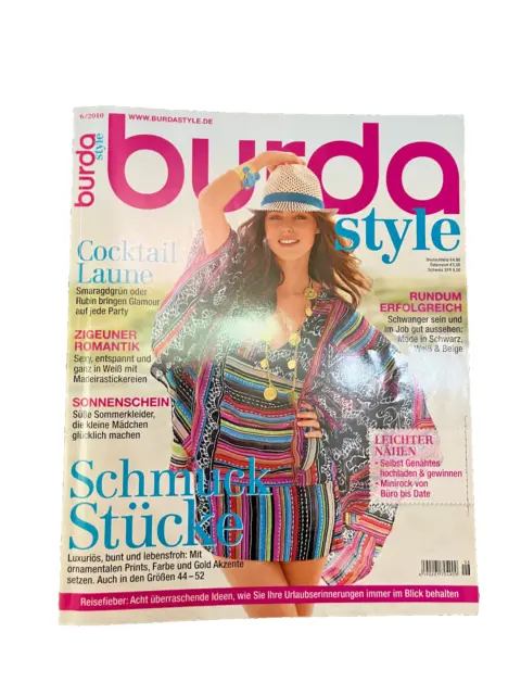 Burda Style 06/2010 Mode Magazin Zeitschrift Schnittmuster Vorlage Nähen