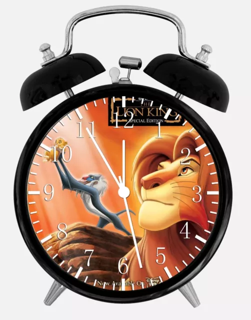 Disney Lion King Alarme Bureau Horloge 3.75 " Maison Ou Décor W331 Nice Pour