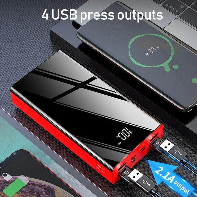 Power Bank 27000mAh, 22,5W PD20W USB C Power Bank A Ricarica Rapida, Batteria Esterna Portatile Con Display LED Per Telefoni - Foto 6