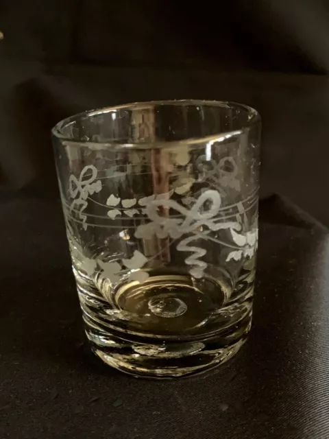 Verres à liqueur, vodka, lot de 6, verre gravé, anciens 2