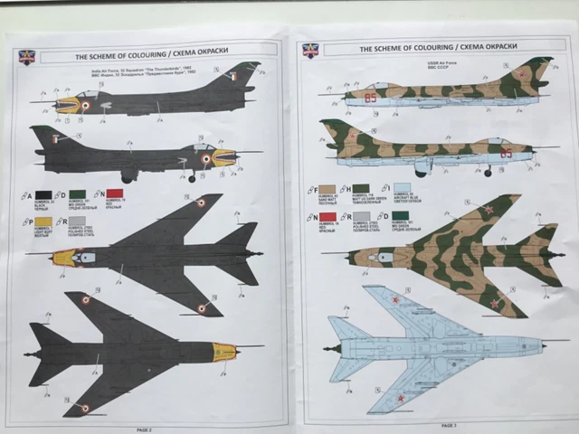 1/72  Modelsvit Sukhoi Su-7BMK plus roues Équipage 4