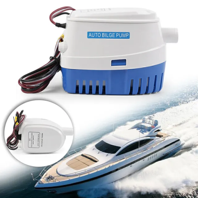 12V 750GPH Boat Marine Automatic Submersible Bilge Auto Water Pump Float Switch