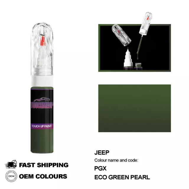 Para Modelos Jeep Eco Green Pearl Pgx Kit De Retoque De Pintura Para...