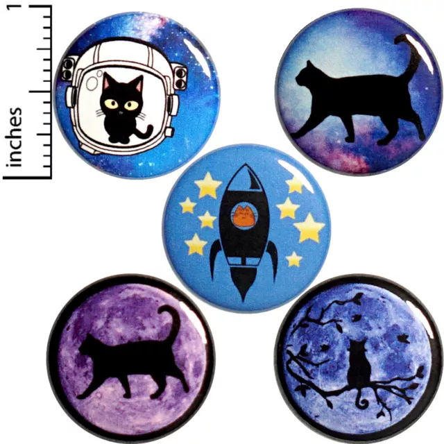 Space Cats Fridge Magnets Funny Cute Refrigerator Magnets 1 Inch 5 Pack MP18-2