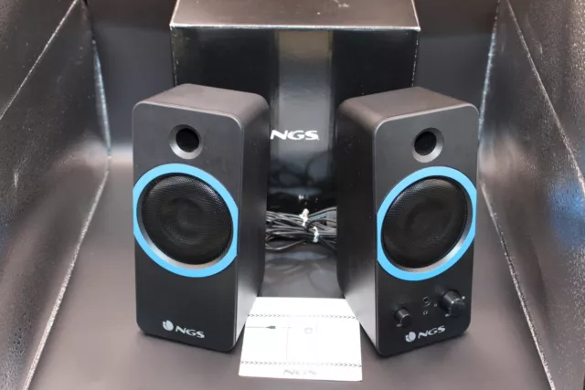 NGS GSX-200-20 W Stereo-Gaming-Lautsprecher mit starker Bassleistung,