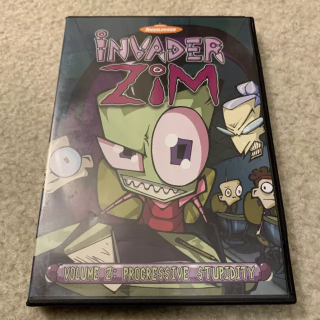 Nickelodeon Invader Zim DVD Volume 2 Progressive Stupidity 2 Disc Set 19 Episode