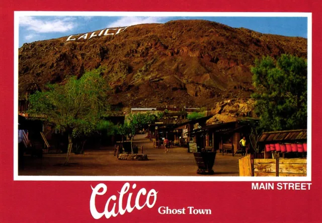 Main Street Calico Ghost Town San Bernardino Park California Postcard