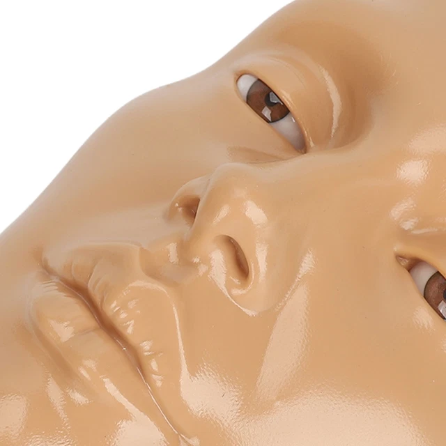 Wheatish Makeup Practice Face Board 5D Silicone Mannequin Face For Eyes Make Sd0