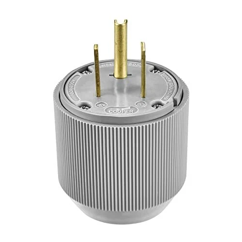 Eaton 5710N 50 Amp 250V 6-50 Industrial Power Plug & Connector, Gray