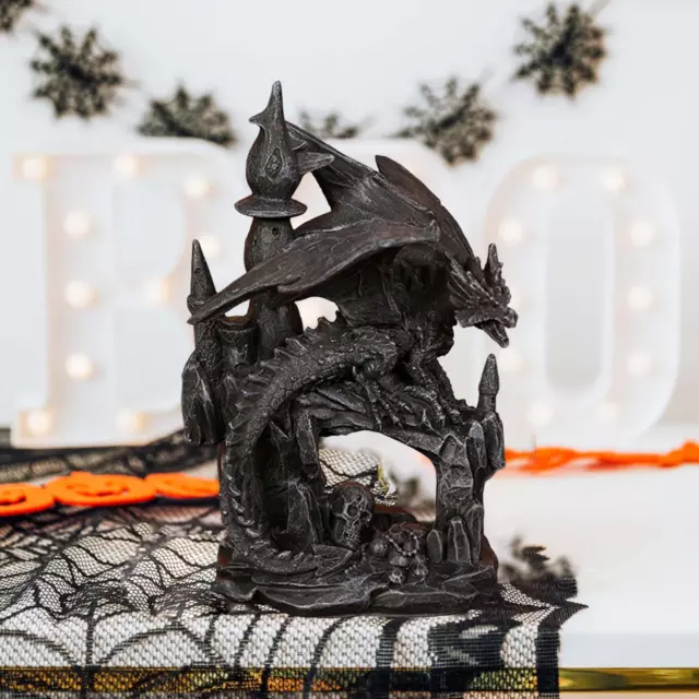 Dragon Statue Animal Sculpture Halloween Festival Lava Collectible Ornament
