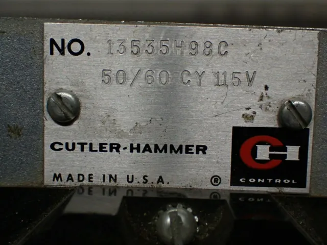 Cutler-Hammer 13535H98C Relay Board 50/60CY 115V Used With Warranty 3