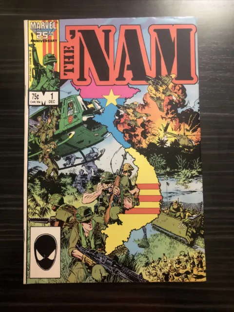 The 'NAM #1 1986 Marvel Comics Key Issue Raw Vietnam War Military VF