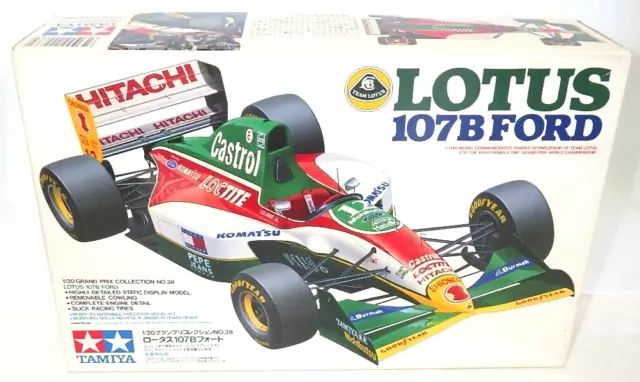 TAMIYA 1/20 scale Lotus 107B Ford F1 Sports car Model kit from Japan Rare New