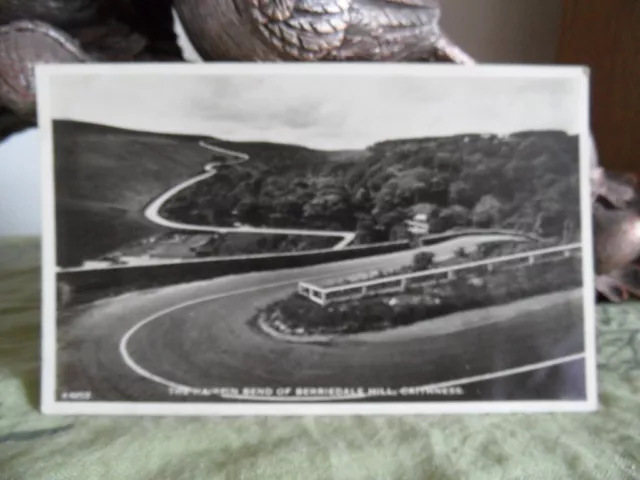 RP The Hairpin Bend Of Berriedale Hill, Caithness - J. B. White Postcard