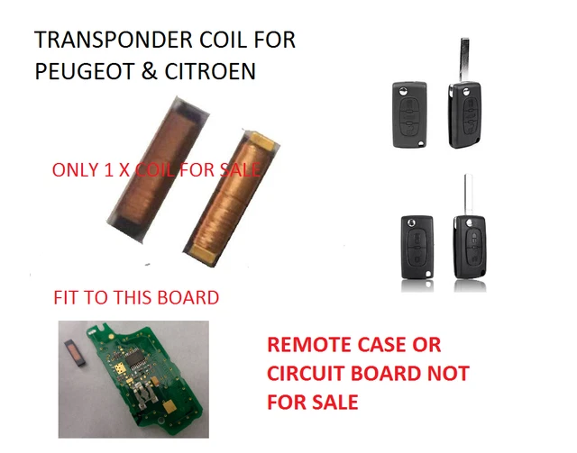 PEUGEOT 207 308 407 Remote Key Transponder Coil For Anti Theft Immobiliser Fault £14.99