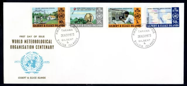 Gilbert & Ellice Islands 1973 World Meteorological Organisation First Day Cover