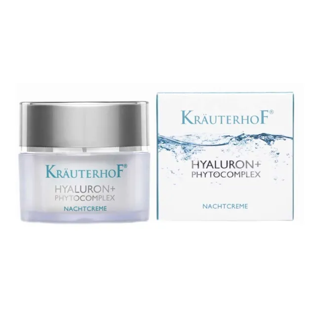 Kräuterhof® Hyaluron Phytokomplex Nachtcreme, Gesicht, Anti Aging, 50 ml