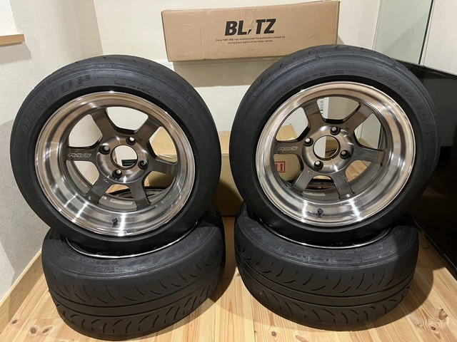 JDM RareRAYS Rays TE37V 1920LIMTED 15 inch 8J ET13. DunlopZ3 with bonu No Tires JDM RareRAYS Rays TE37V 1920LIMTED 15 inch 8J ET13. DunlopZ3 with bonu No Tires