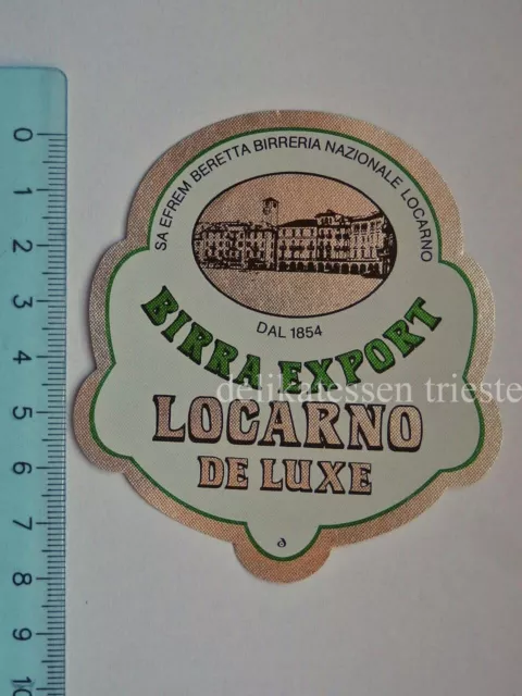 BIRRA LACARNO DE LUXE bier beer vecchia ETICHETTA old LABEL vintage