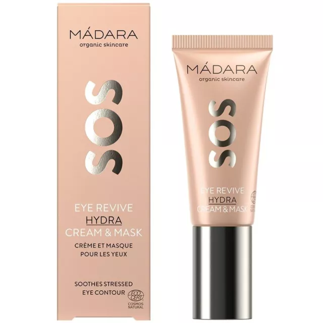 Madara SOS Eye Revive Hydra Crème Masque Revitalisant Céramides Oméga-6 VEGAN