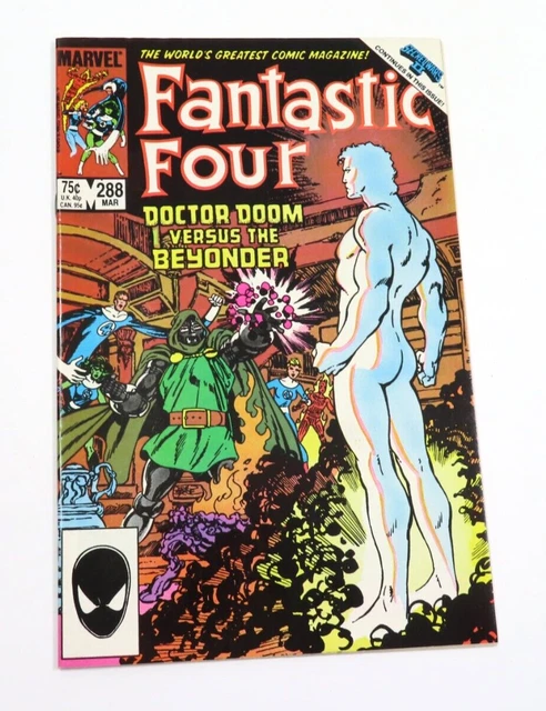 Fantastic Four #288 NM WP Marvel 1986 Secret Wars II  Beyonder vs Dr. Doom Byrne